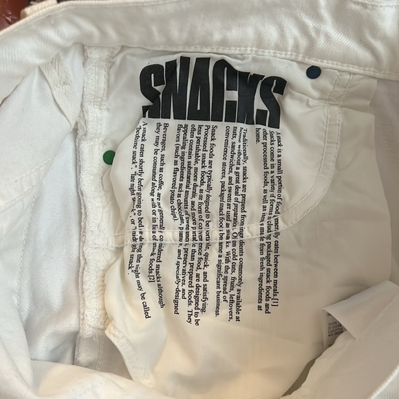 Mother (SNACKS) HIGH WAISTED TWIZZY SKIMP in STICKY RICE NWOT - Picture 10 of 14